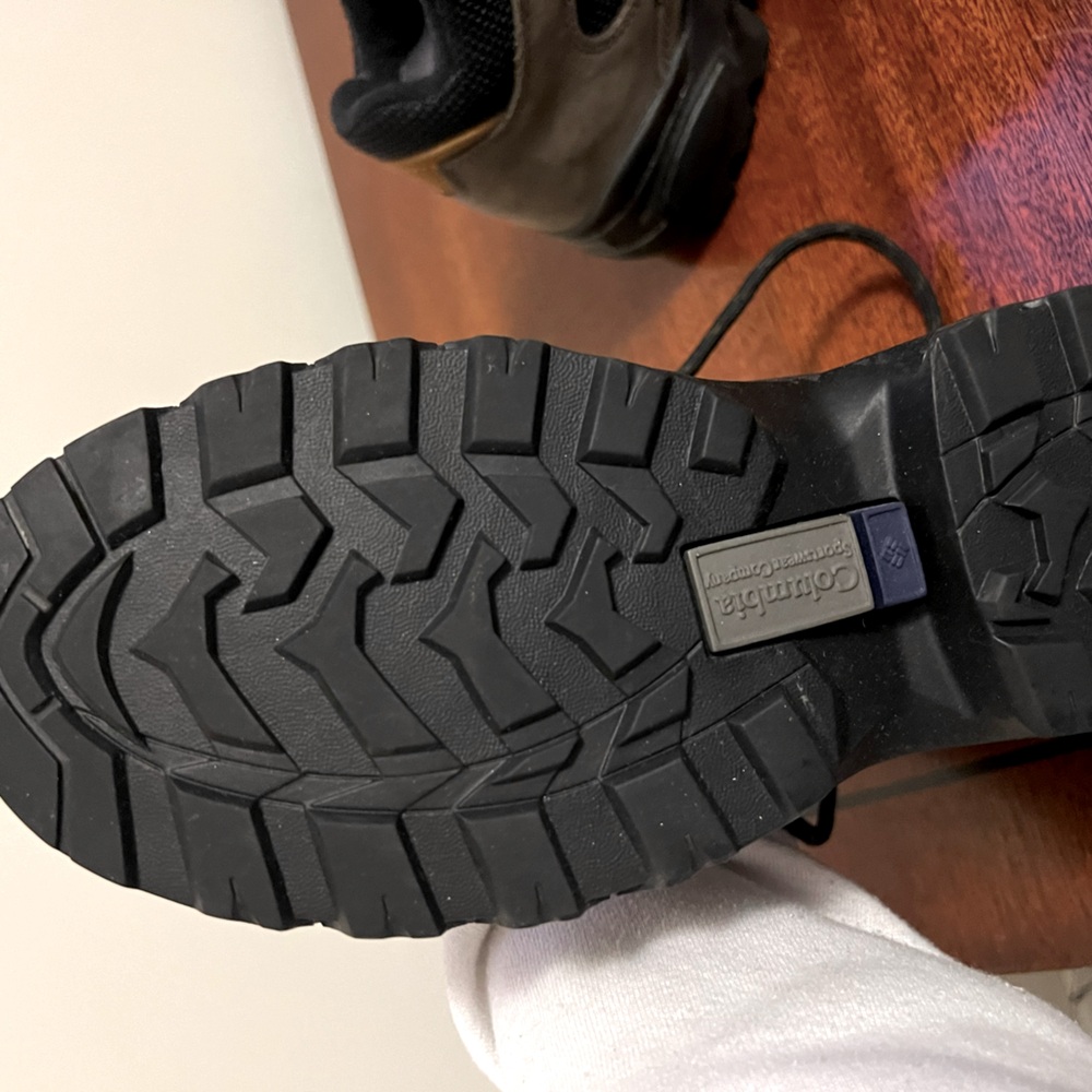 Columbia hiking boots.